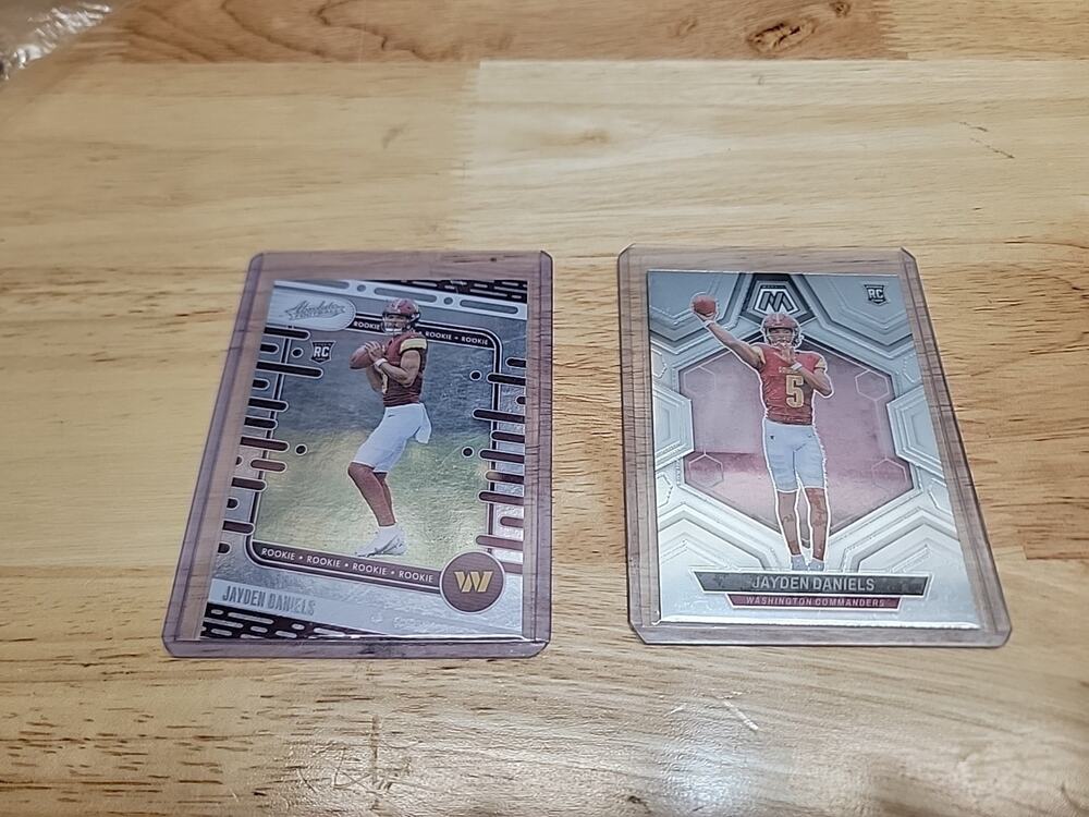 2024 Panini Absolute #102 Jayden Daniels RC Commanders & RC #302